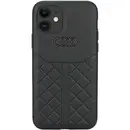Audi Audi Genuine Leather iPhone 11 / Xr 6.1&quot; black/black hardcase AU-TPUPCIP11R-Q8/D1-BK