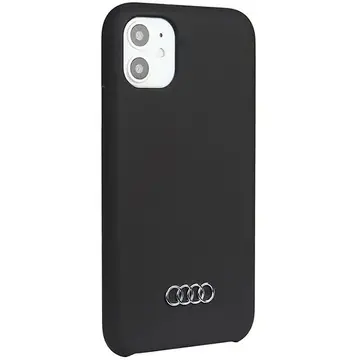 Husa Audi Silicone Case iPhone 11 / Xr 6.1" black/black hardcase AU-LSRIP11-Q3/D1-BK