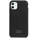 Audi Audi Silicone Case iPhone 11 / Xr 6.1&quot; black/black hardcase AU-LSRIP11-Q3/D1-BK