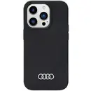 Audi Silicone Case iPhone 14 Pro 6.1" black/black hardcase AU-LSRIP14P-Q3/D1-BK