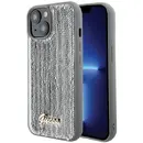 Guess Sequin Script Metal case for iPhone 15 - silver