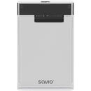SAVIO Savio 2.5" External HDD/SSD enclosure, USB 3.0, transparent, AK-66