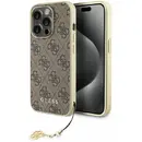 Guess Guess GUHCP15XGF4GBR iPhone 15 Pro Max 6.7&quot; brown/brown hardcase 4G Charms Collection