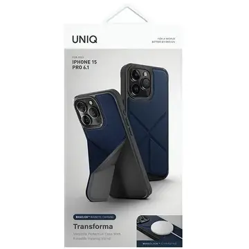 Husa Uniq case Transforma iPhone 15 Pro 6.1&quot; Magclick Charging blue/electric blue