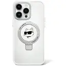 Karl Lagerfeld KLHMP15LHMRSCHH iPhone 15 Pro 6.1" white/white hardcase Ring Stand Choupette Head MagSafe