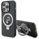 Karl Lagerfeld KLHMP15LHMRSKCK iPhone 15 Pro 6.1" black/black hardcase Ring Stand Karl&Choupette MagSafe