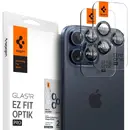 Spigen Optik.tR EZ Fit Camera Protector for iPhone 14 Pro / Pro Max / 15 Pro / Pro Max - Titanium Blue 2 pcs.