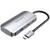 USB-C to USB-C Docking Station, 3x USB3.0, PD 0.15m Vention TNDHB, gray