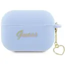 Guess Guess GUAP2LSCHSB AirPods Pro 2 cover blue/blue Silicone Charm Heart Collection