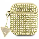Guess Guess GUA2HDGTPD AirPods 1/2 cover gold/gold Rhinestone Triangle Charm
