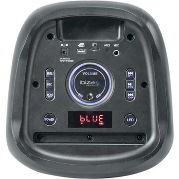 Boxa portabila Ibiza Sound BOXA PORTABILA 2X8"/20CM TWS CU BT/USB/MSD