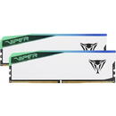 Patriot DDR5 - 32GB - 6200 - CL - 42 (2x 16 GB) dual kit, RAM (white, PVER532G62C42KW, Viper Elite 5 RGB, INTEL XMP, AMD EXPO)