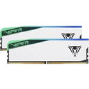 Patriot DDR5 - 64GB - 6200 - CL - 42 (2x 32 GB) dual kit, RAM (white, PVER564G62C42KW, Viper Elite 5 RGB, INTEL XMP, AMD EXPO)