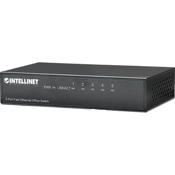 Switch Intellinet Switch Ethernet 5x 10/1 00 Mbps RJ45 metal desk