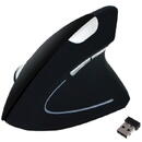 rebeltec Mouse wireless, optic 2.4Ghz, 1600dpi, Negru