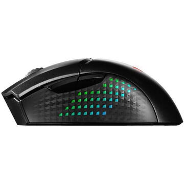 Mouse MSI Mouse lightweight GM51, 26000dpi,  wireless, RGB, Negru