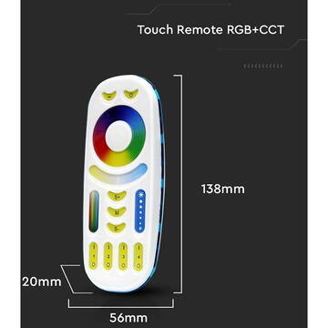 V-Tac TELECOMANDA CONTROLLER BANDA LED 3IN1 TOUCH