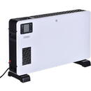 Radiator electric CH9099, Smart, Afisaj LCD, Temporizator si telecomanda, 2300W, 3 trepte de putere, Alb