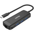 UNITEK UNITEK H1110A interface hub USB 3.2 Gen 2 (3.1 Gen 2) Type-A 5000 Mbit/s Black