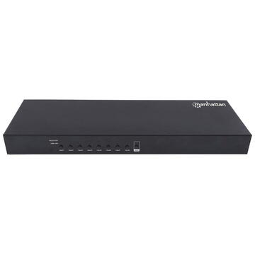 Switch Manhattan 8-Port HDMI KVM Switch, Eight HDMI and Eight USB-B Ports, Full HD, set of eight HDMI-to-USB cables included, Three Year Warranty, Box
