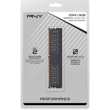 Memorie PNY Performance 16GB DDR4 2666MHz CL 19 Bulk