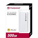 Transcend ESD260C 500GB USB 3.1 Argintiu