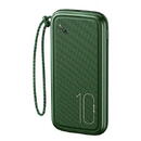 Usams PB56 10000mAh 2xUSB Textil, Incarcare rapida, Verde