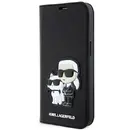 Karl Lagerfeld KLBKP14SSANKCPK iPhone 14 6.1" bookcase black/black Saffiano Karl & Choupette