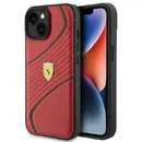 Ferrari Ferrari Twist Metal Logo case for iPhone 15 - red