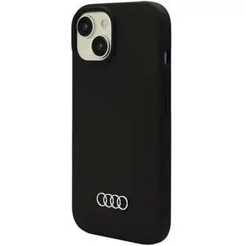 Husa Audi Silicone Case for iPhone 15 - black