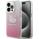 Hello Kitty Hello Kitty IML Gradient Electrop Kitty Head case for iPhone 15 Pro - pink