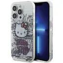 Hello Kitty IML Kitty On Bricks Graffiti case for iPhone 15 Pro - white