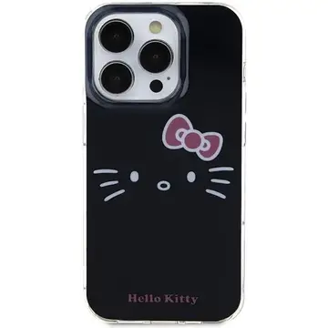 Husa Hello Kitty IML Kitty Face case for iPhone 15 Pro Max - black