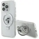 Karl Lagerfeld KLHMP14LHMRSKCH iPhone 14 Pro 6.1" white/white hardcase Ring Stand Karl&Choupette MagSafe