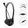 Casti EQUIP Headset Klinke .Stereo, Negru