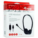 Headset USB 245305, 1.8m, Negru