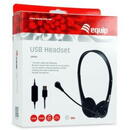 Gaming Headset USB 2m, Negru