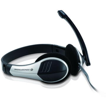 Casti Conceptronic Headset Stereo ,Negru