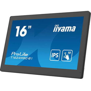 Monitor LED Iiyama T1624MSC-B1-M-Touch HDMI+USB, Negru