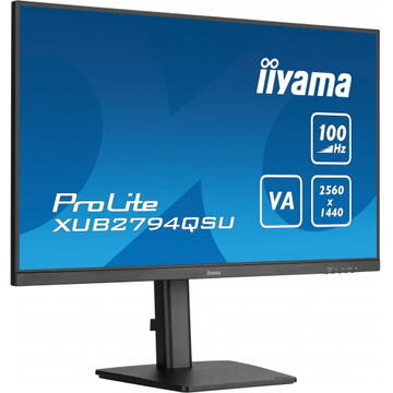 Monitor LED Iiyama XUB2794QSU-B6 16:9  HDMI+DP+2xUSB VA, Negru