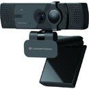 Conceptronic Webcam AMDIS 4K Ultra-HD- AFMicroph , Negru
