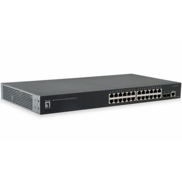 Switch Level One Comutator GTL-2661, 24 porturi, Negru