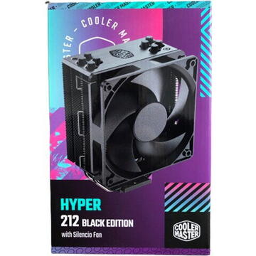 Cooler Master Cooler Procesor Hyper 212 Black Edition cu LGA1700, 120mm, Negru