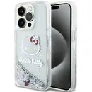 Hello Kitty Hello Kitty Liquid Glitter Charms Kitty Head case for iPhone 14 Pro Max - silver