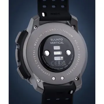 Smartwatch Suunto Ceas sport Vertical Titanium Solar Canyon, 10ATM, Silicon, 49mm, Negru