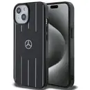 MERCEDES Mercedes Double Layer Crossed Lines MagSafe case for iPhone 15 - black
