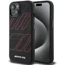 MERCEDES AMG Silicone Large Rhombuses Pattern MagSafe Case for iPhone 15 Plus / 14 Plus - Black