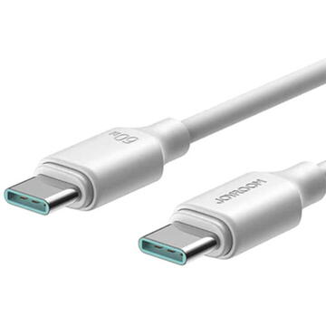 Incarcator de retea JOYROOM JR-TCF11 Fast Charger 25W USB Type C Alb+Cablu USB Type C - USB Type C 1m Alb