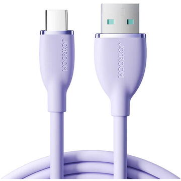 JOYROOM Cable Colorful 3A USB to USB C SA29-AC3 / 3A / 1,2m (purple)