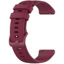 Techsuit Curea pentru Samsung Galaxy Watch 4/5/Active 2, Huawei Watch GT 3 (42mm)/GT 3 Pro (43mm) - Techsuit Watchband 20mm (W006) - Burgundy